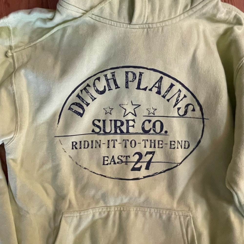 Montauk Ditch Plains Light Green Hooded Sweatshirt